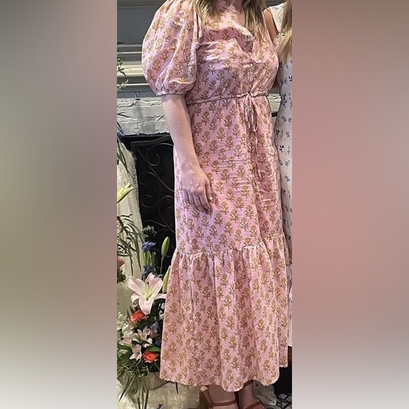 Pink Floral Maxi Dress - Picture 5 of 5